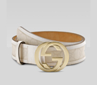 belt with interlocking G buckle