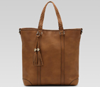 'marrakech' medium tote with woven leather trim an
