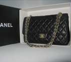 Chanel black color with Gold chain A1119BG