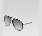 medium aviator sunglasses with G detail and signat