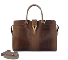 YSL Cabas Chyc lizard leather tote handbag 8220 Apricot