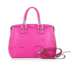 2012 Hermes New Leather Medium Shoulder Bag 0322 rose red with silver metal 0322