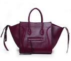 Celine Luggage Phantom Original Leather Bags Purple 3341