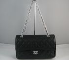 Chanel Black color with Silver chain A1112BS