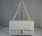 Chanel White color with Gold chain A1119WG