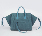 Celine Phantom Bags Suede Leather C6028B Dark Green