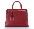 Fendi Fall Winter 2012 2Jours Bordeaux Original Leather Tote Bag F001