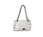 Chanel Reissue Flap Bag in Embroidered Jersey Silv 39235RW