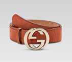 belt with interlocking G buckle