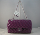 Chanel purple color with Silver chain A1112PS