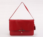 Celine Clasp Shoulder Bag Calfskin Red - Top quality trade