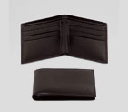 basic bi-fold wallet with embossed gucci trademark