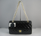 Chanel Black color with gold chain A1112BG