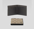 bi-fold wallet with metal gucci crest detail