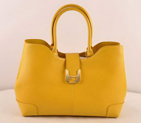 Fendi 2jours Saffiiano Leather Tote Bag 2546 Yellow