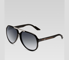 medium aviator sunglasses with G detail and signat