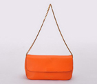 Celine Gourmette Small Bag in Ferrari Leather Orange