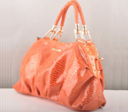 Miu Miu Tote Snake Veins Handbags 90302 Orange