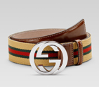 belt with interlocking G buckle
