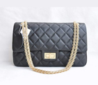 Chanel Classic Falp Bag A28668 Black with Golden Chain A28668