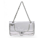 Chanel Pellucidly PVC Flap Bags A1117 Silver A1117