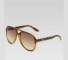 medium aviator sunglasses with G detail and signat
