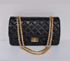 Chanel Classic Quilted Flap Bag 1113 Black Golden 1113