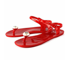 Chanel Clip-toe Casual Sandal Red CHS001