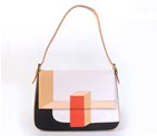 Fendi  '2Jours Elite' leather mixed color handbags