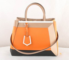 Fendi '2Jours Block' leather mixed colors handbags