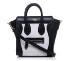 Celine Luggage Nano Bag Original Suede&Calf Leather Offwhite&Black