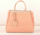 Fendi 2Jours Saffiiano&Ferrari Leather Tote Bag F2552M Pink