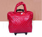 Chanel CoCo Cocoon Quilted Nylon Trolley A47205 Red A47205