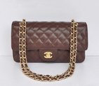 Chanel 2.55 Double Flap Bag Brown with Gold Hardware 1112