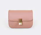 Celine Classic Box Small Flap Bag Calfskin Leather Dark Pink