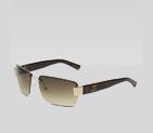 medium rimless sunglasses with gucci logo and sign