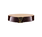 LV INITIALES PATENT LEATHER BELT ECAILLE