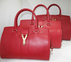 Yves Saint Laurent Cabas Chyc Medium Bag 279079M Red