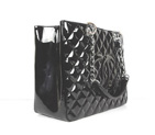 Chanel Handbags Black Patent Leather with Silver Hardware 50995 A50995