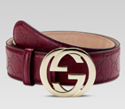 belt with interlocking G buckle