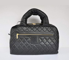 Chanel Coco Cocoon Quilted Lambskin Bowling Bag A36045 Black A36045