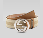 belt with interlocking G buckle