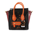 Celine Luggage Bags Mini in Horse Hair Bordeaux