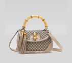 'new bamboo' medium top handle bag with tassels an