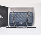 Chanel Original Caviar Leather Jumbo Flap Bag A47600 Blue A47600