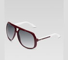 large aviator sunglasses with G detail and signatu