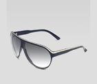 large aviator frame sunglasses with gucci trademar