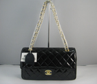 Chanel Black color with gold chain A1112BG