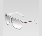 large aviator frame sunglasses with gucci trademar