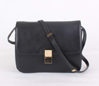 Top Quality Celine Classic Lambskin Large Box Bag Calf Leather 80088 Black